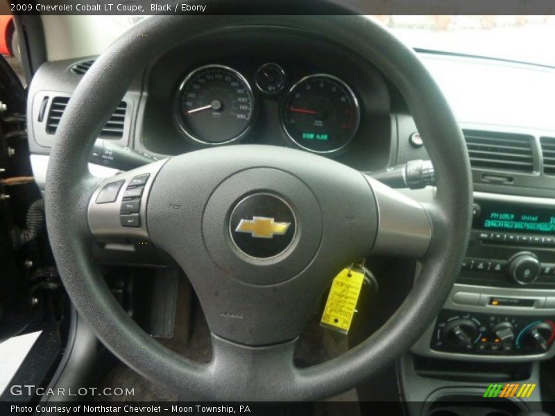 Black / Ebony 2009 Chevrolet Cobalt LT Coupe