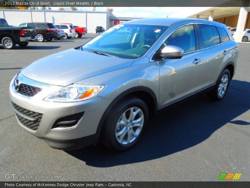 Liquid Silver Meatllic / Black 2012 Mazda CX-9 Sport