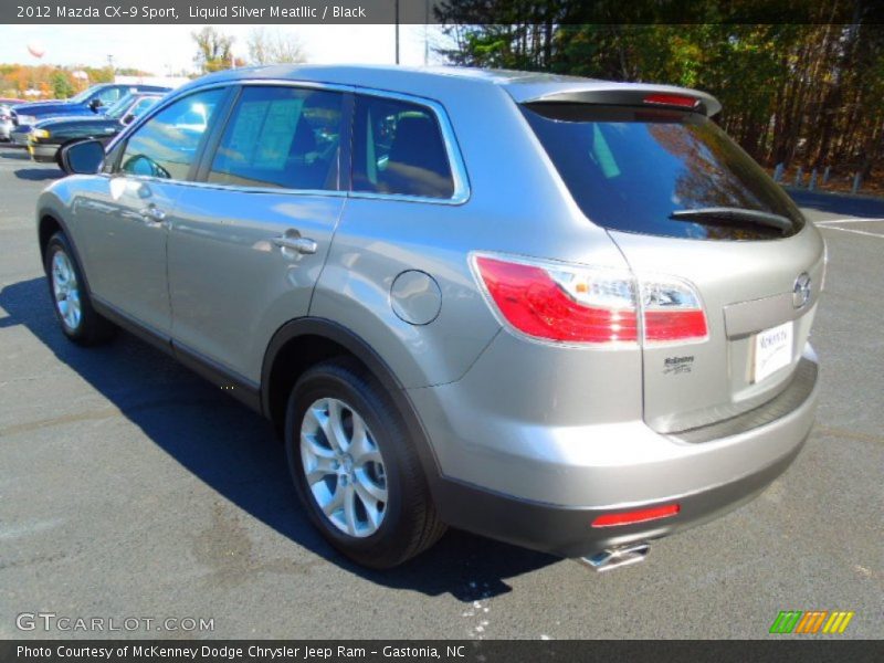 Liquid Silver Meatllic / Black 2012 Mazda CX-9 Sport