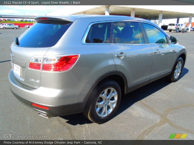 Liquid Silver Meatllic / Black 2012 Mazda CX-9 Sport