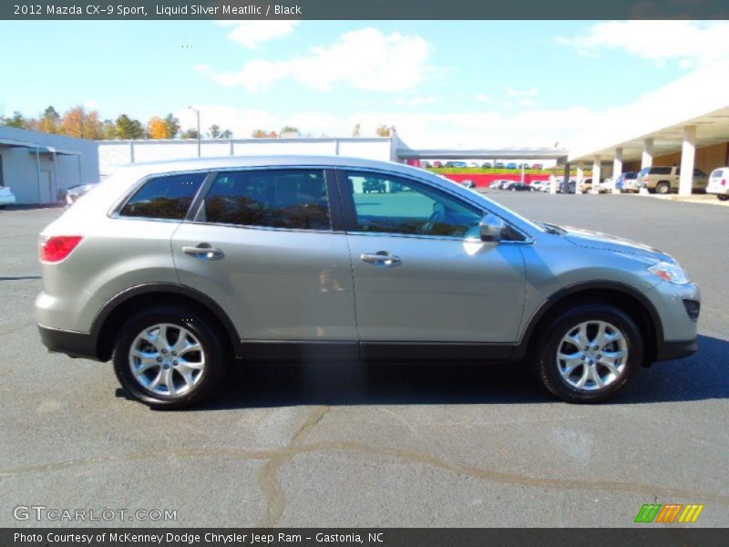 Liquid Silver Meatllic / Black 2012 Mazda CX-9 Sport