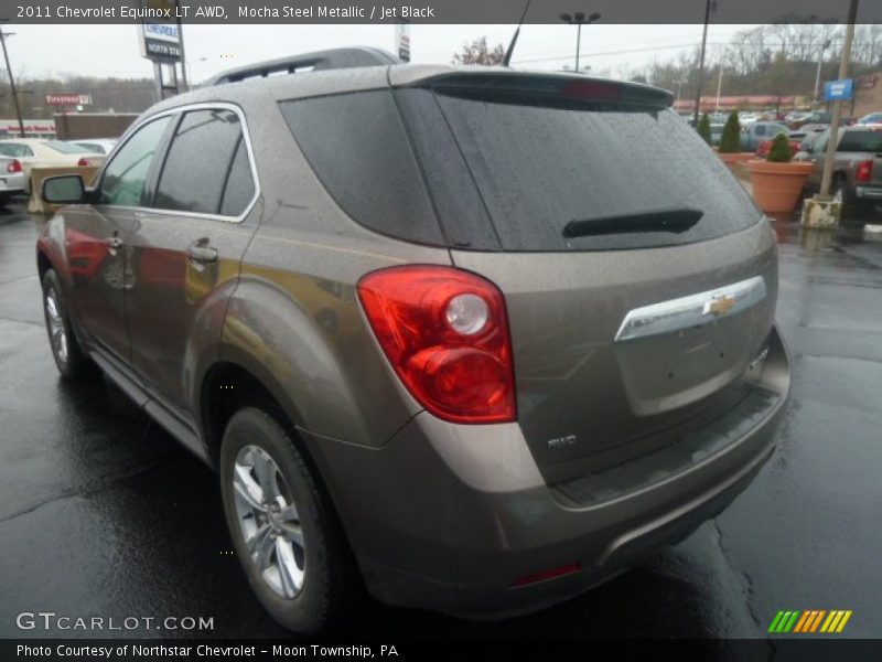 Mocha Steel Metallic / Jet Black 2011 Chevrolet Equinox LT AWD