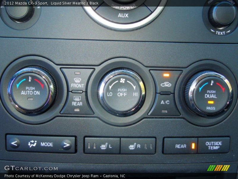 Controls of 2012 CX-9 Sport