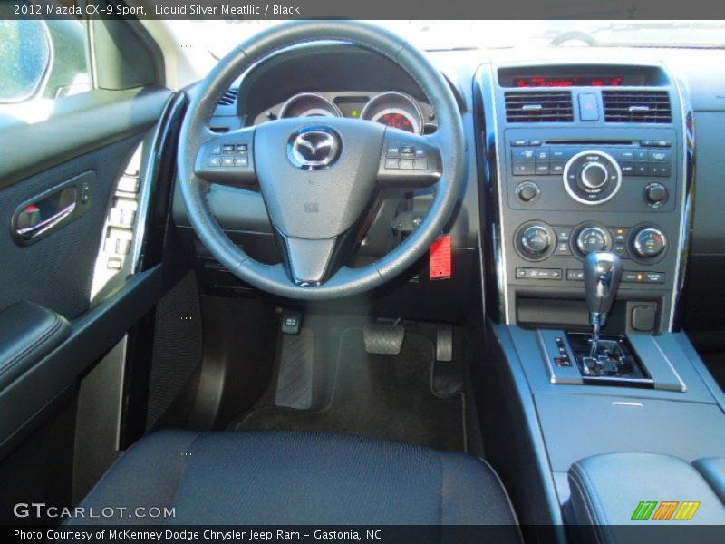Liquid Silver Meatllic / Black 2012 Mazda CX-9 Sport