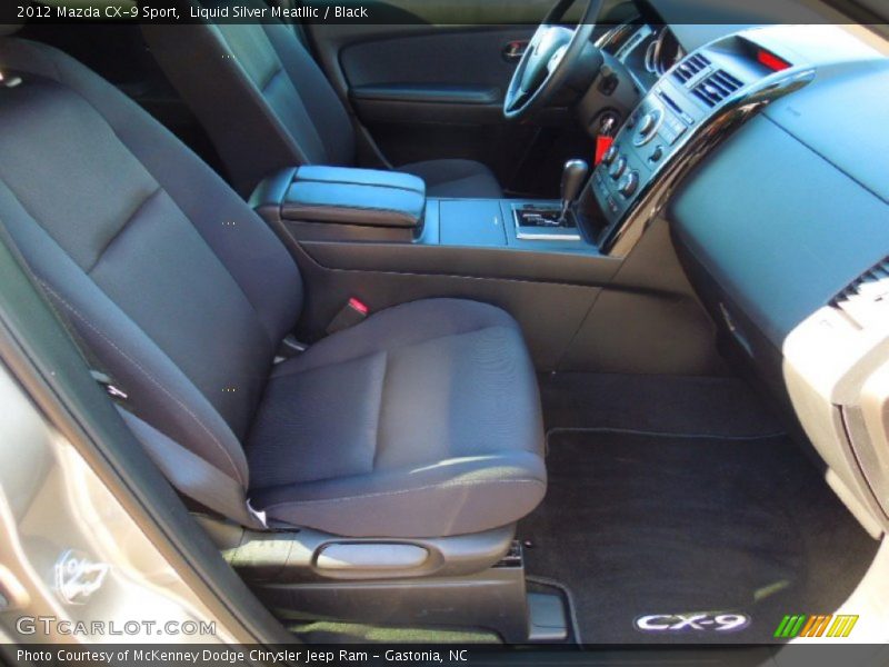 Liquid Silver Meatllic / Black 2012 Mazda CX-9 Sport