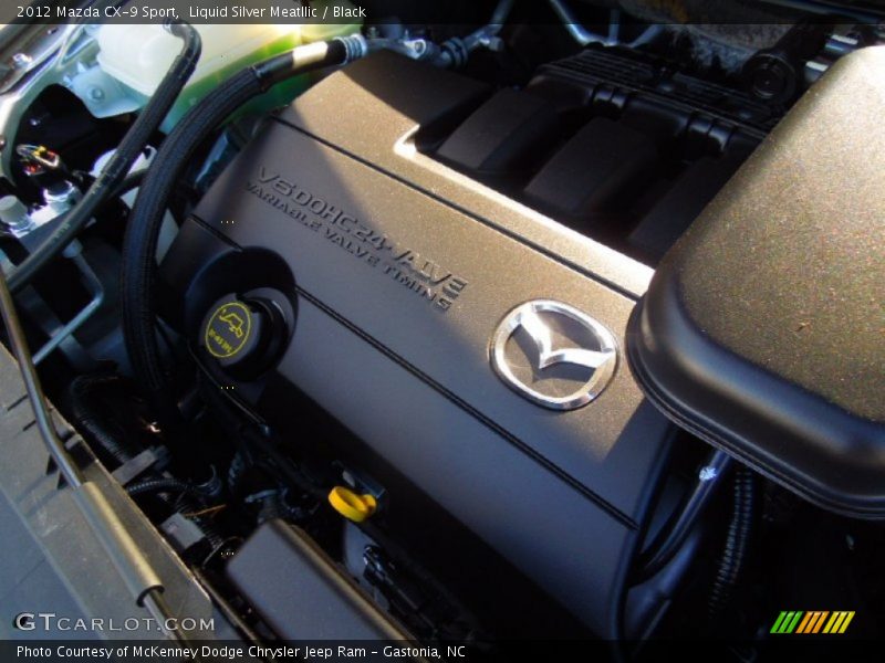 Liquid Silver Meatllic / Black 2012 Mazda CX-9 Sport