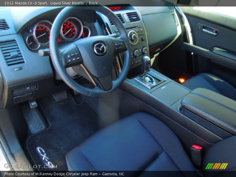 Black Interior - 2012 CX-9 Sport 