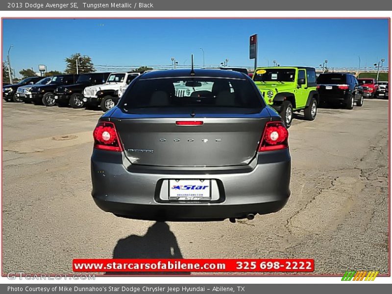 Tungsten Metallic / Black 2013 Dodge Avenger SE