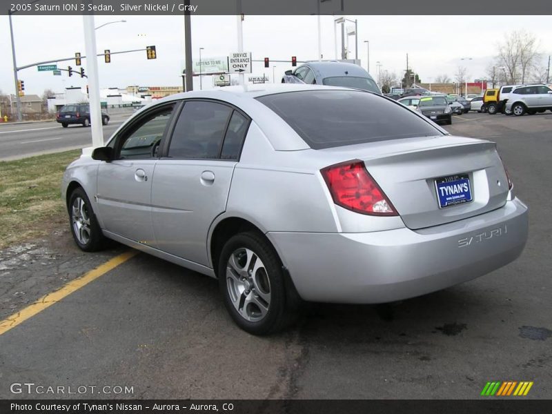 Silver Nickel / Gray 2005 Saturn ION 3 Sedan