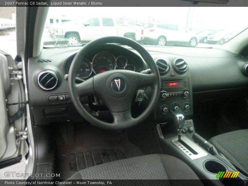 Liquid Silver Metallic / Ebony 2007 Pontiac G6 Sedan