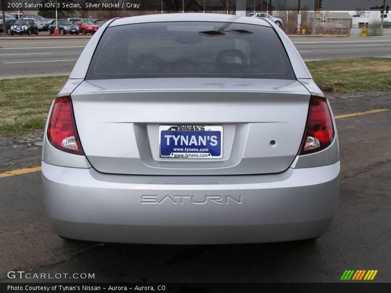 Silver Nickel / Gray 2005 Saturn ION 3 Sedan