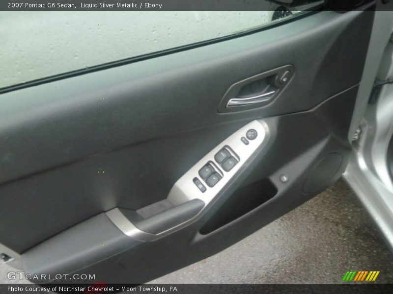 Liquid Silver Metallic / Ebony 2007 Pontiac G6 Sedan