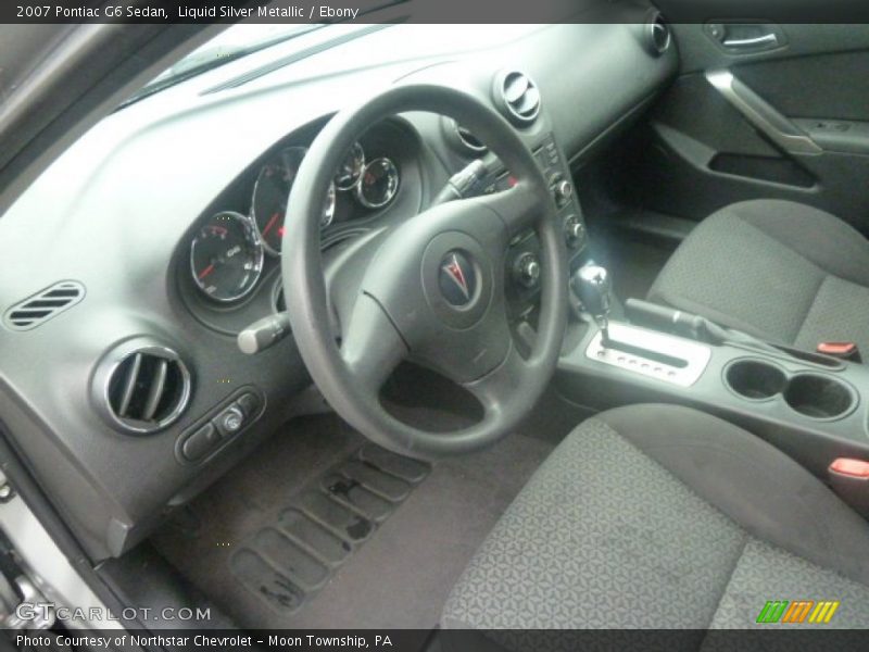 Liquid Silver Metallic / Ebony 2007 Pontiac G6 Sedan