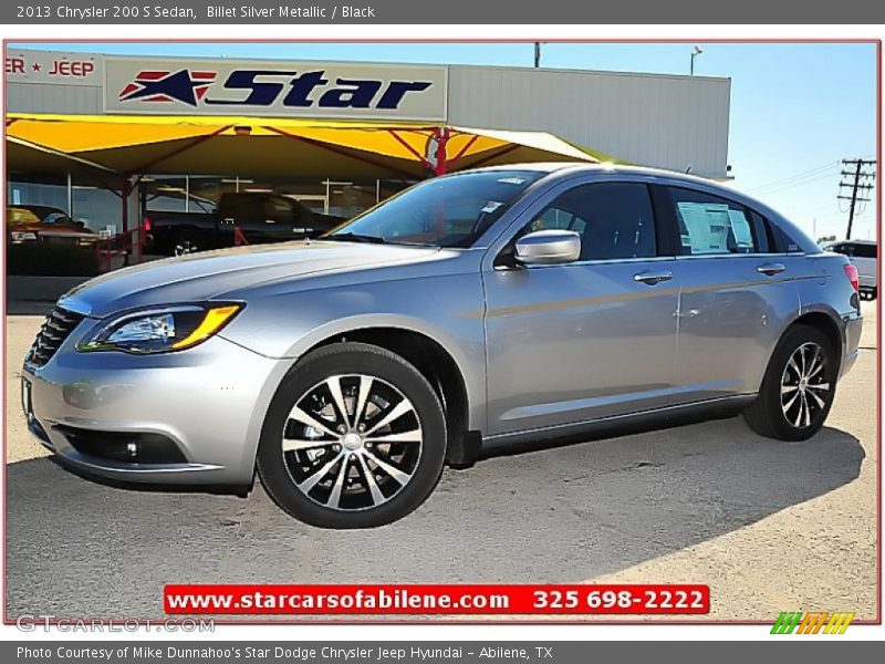 Billet Silver Metallic / Black 2013 Chrysler 200 S Sedan