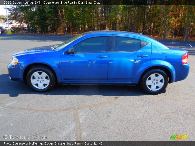 Deep Water Blue Pearl / Dark Slate Gray 2010 Dodge Avenger SXT
