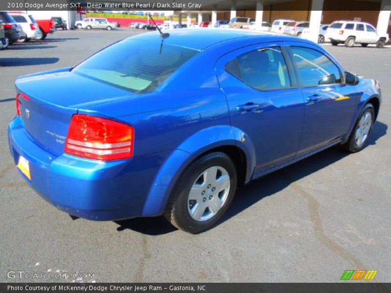 Deep Water Blue Pearl / Dark Slate Gray 2010 Dodge Avenger SXT