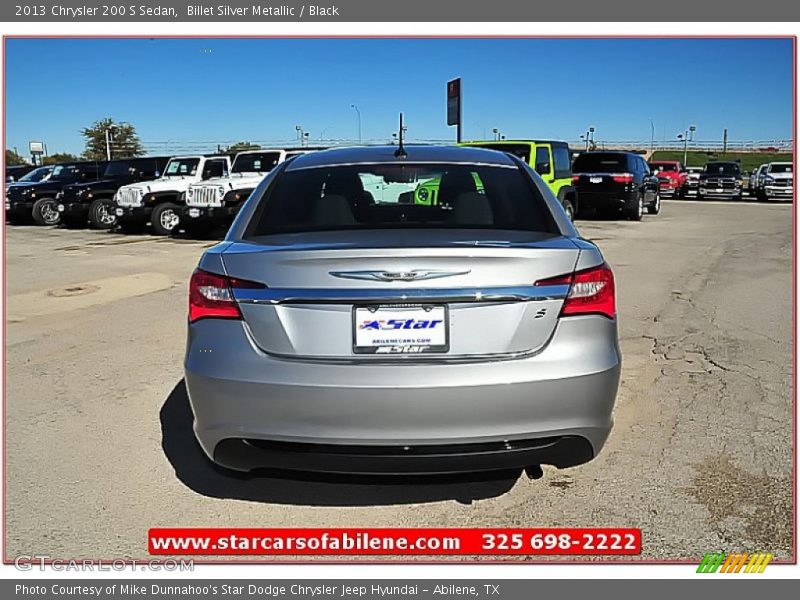 Billet Silver Metallic / Black 2013 Chrysler 200 S Sedan
