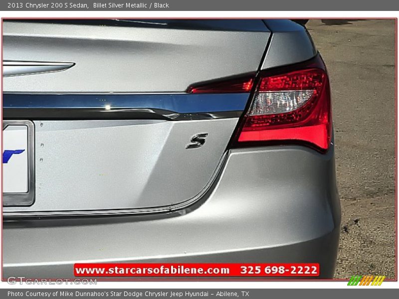 Billet Silver Metallic / Black 2013 Chrysler 200 S Sedan