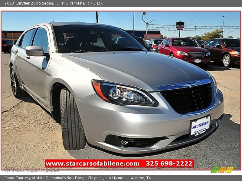 Billet Silver Metallic / Black 2013 Chrysler 200 S Sedan