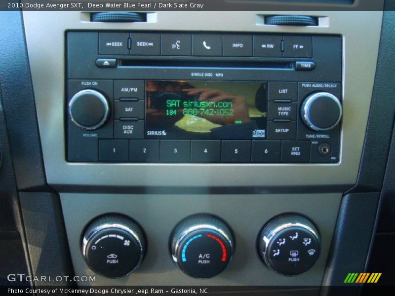 Deep Water Blue Pearl / Dark Slate Gray 2010 Dodge Avenger SXT