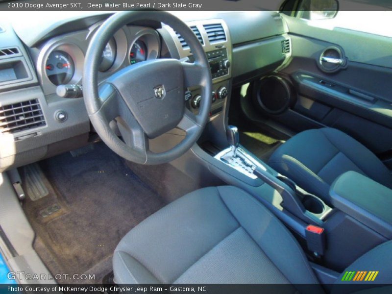 Deep Water Blue Pearl / Dark Slate Gray 2010 Dodge Avenger SXT