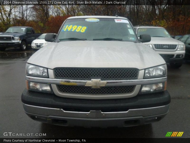 Silver Birch Metallic / Dark Charcoal 2004 Chevrolet Silverado 1500 Z71 Crew Cab 4x4