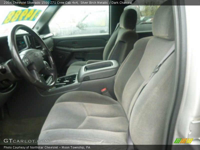 Silver Birch Metallic / Dark Charcoal 2004 Chevrolet Silverado 1500 Z71 Crew Cab 4x4