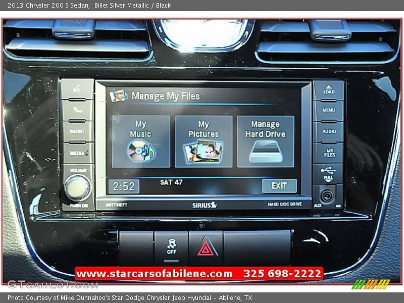 Billet Silver Metallic / Black 2013 Chrysler 200 S Sedan