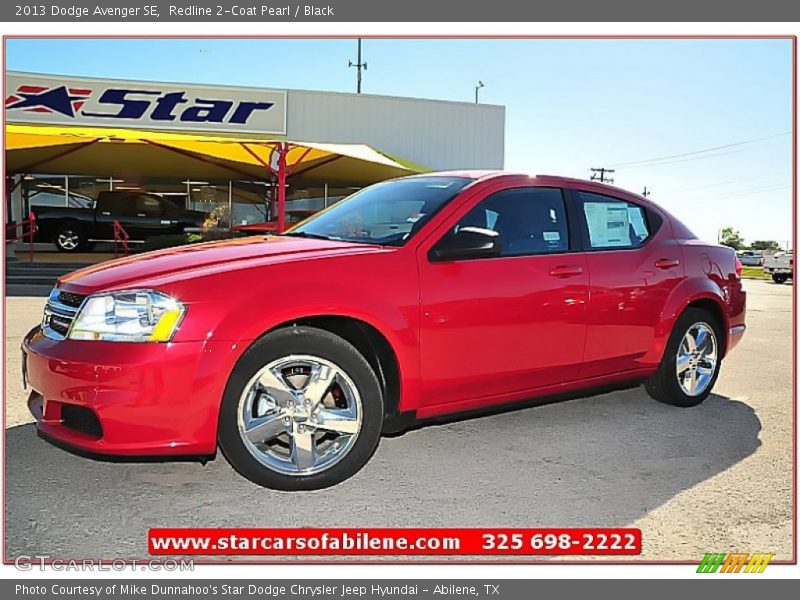 Redline 2-Coat Pearl / Black 2013 Dodge Avenger SE