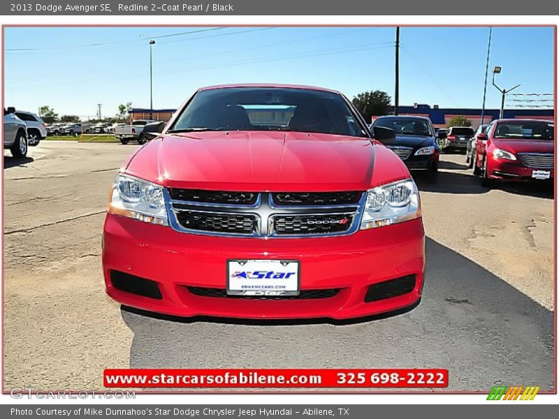 Redline 2-Coat Pearl / Black 2013 Dodge Avenger SE