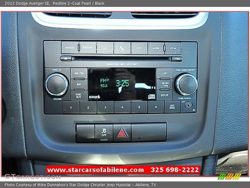 Redline 2-Coat Pearl / Black 2013 Dodge Avenger SE