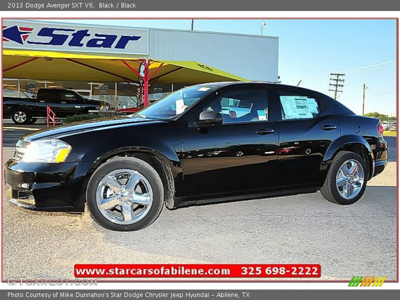 Black / Black 2013 Dodge Avenger SXT V6