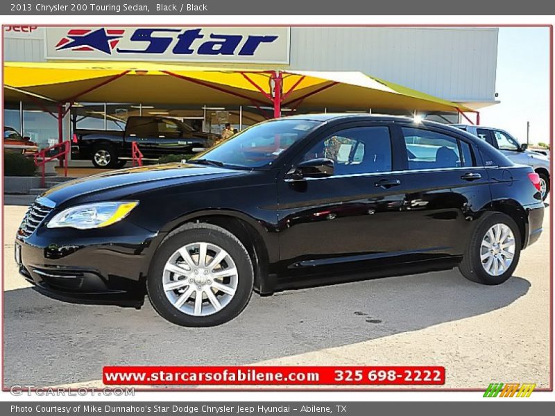 Black / Black 2013 Chrysler 200 Touring Sedan