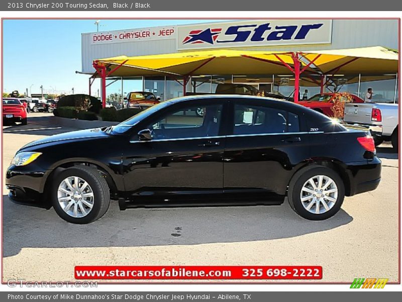 Black / Black 2013 Chrysler 200 Touring Sedan