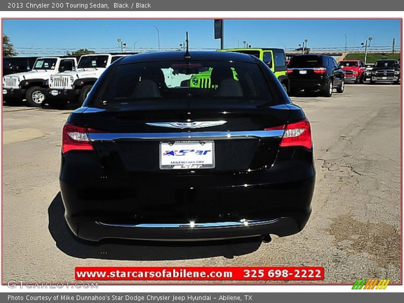 Black / Black 2013 Chrysler 200 Touring Sedan
