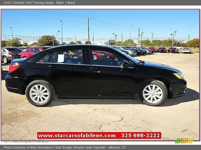 Black / Black 2013 Chrysler 200 Touring Sedan