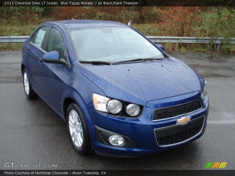 Blue Topaz Metallic / Jet Black/Dark Titanium 2013 Chevrolet Sonic LT Sedan