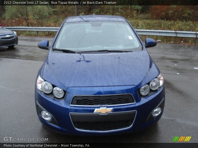 Blue Topaz Metallic / Jet Black/Dark Titanium 2013 Chevrolet Sonic LT Sedan