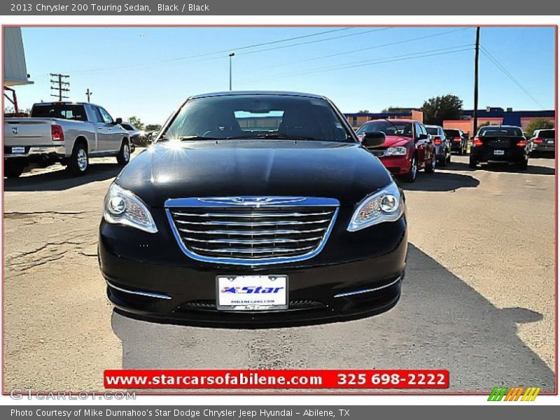 Black / Black 2013 Chrysler 200 Touring Sedan