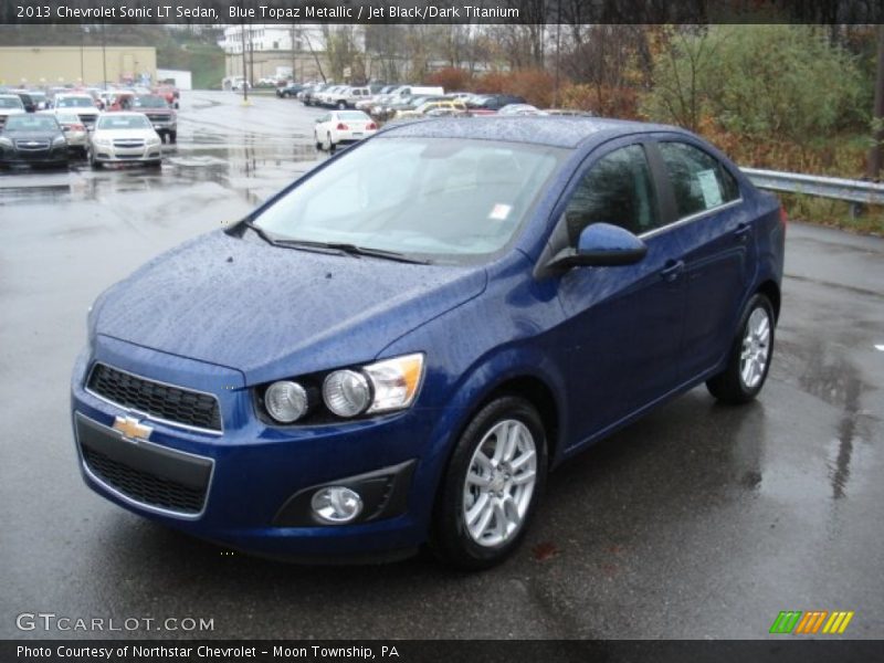 Blue Topaz Metallic / Jet Black/Dark Titanium 2013 Chevrolet Sonic LT Sedan