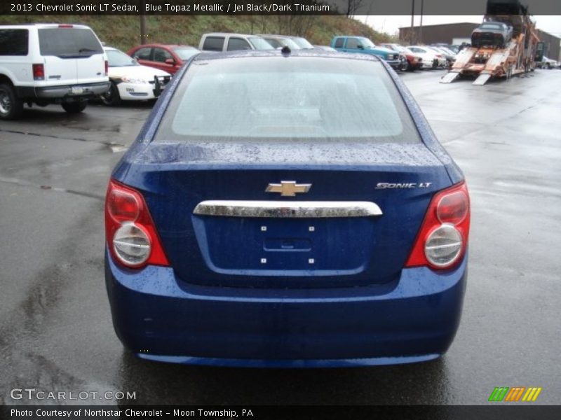 Blue Topaz Metallic / Jet Black/Dark Titanium 2013 Chevrolet Sonic LT Sedan