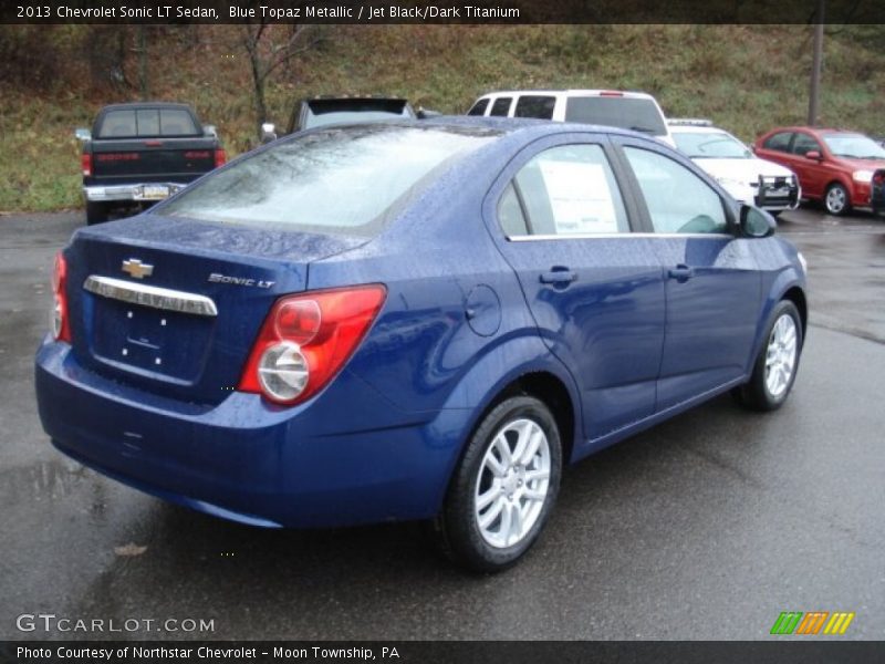 Blue Topaz Metallic / Jet Black/Dark Titanium 2013 Chevrolet Sonic LT Sedan