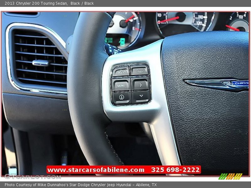 Black / Black 2013 Chrysler 200 Touring Sedan