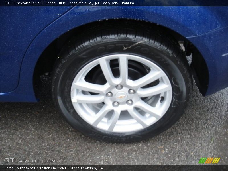 Blue Topaz Metallic / Jet Black/Dark Titanium 2013 Chevrolet Sonic LT Sedan