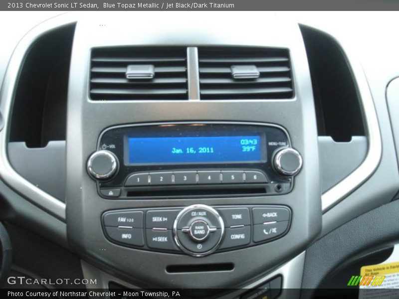 Blue Topaz Metallic / Jet Black/Dark Titanium 2013 Chevrolet Sonic LT Sedan