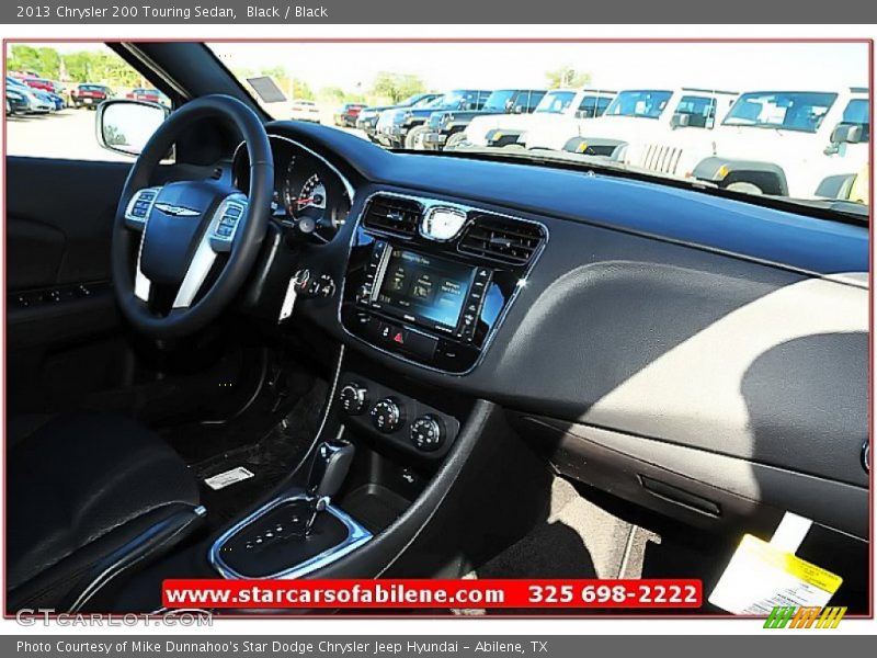 Black / Black 2013 Chrysler 200 Touring Sedan