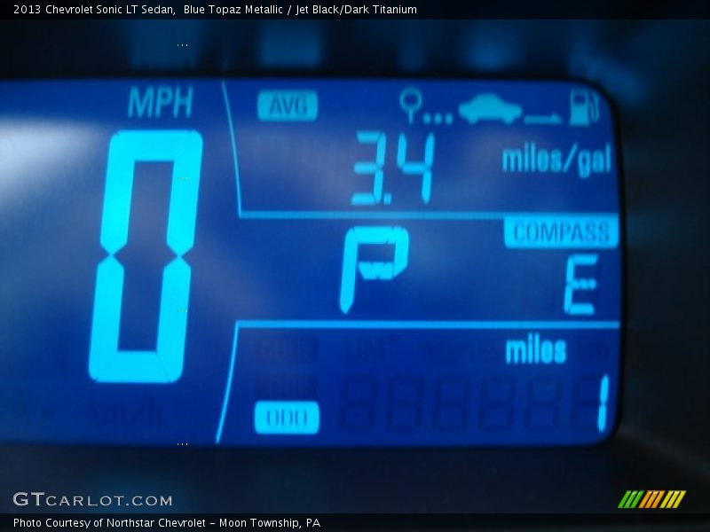 Blue Topaz Metallic / Jet Black/Dark Titanium 2013 Chevrolet Sonic LT Sedan