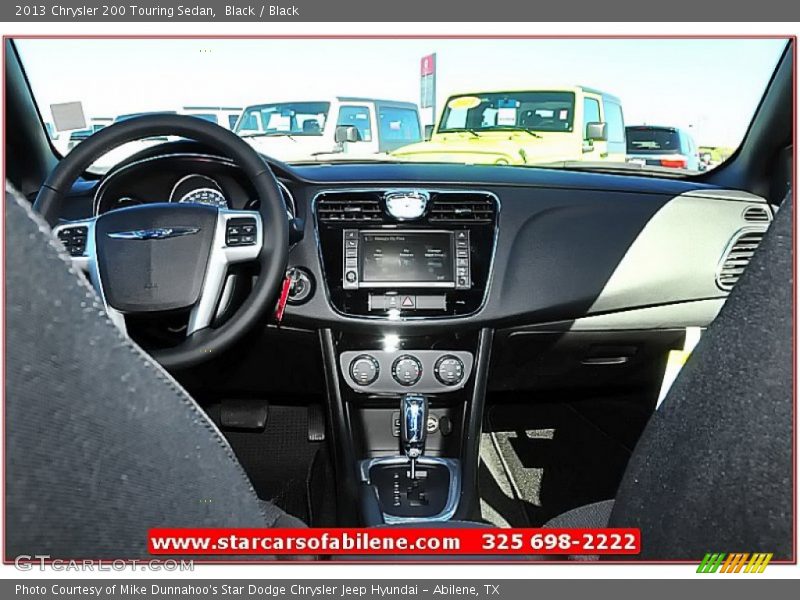 Black / Black 2013 Chrysler 200 Touring Sedan