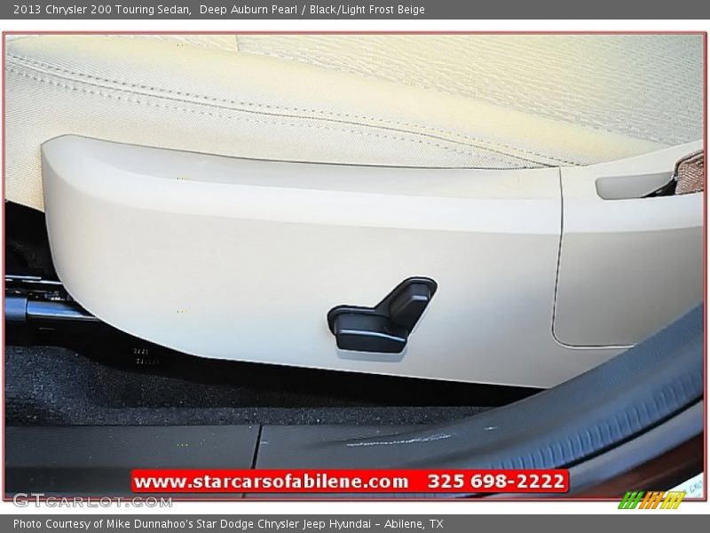 Deep Auburn Pearl / Black/Light Frost Beige 2013 Chrysler 200 Touring Sedan