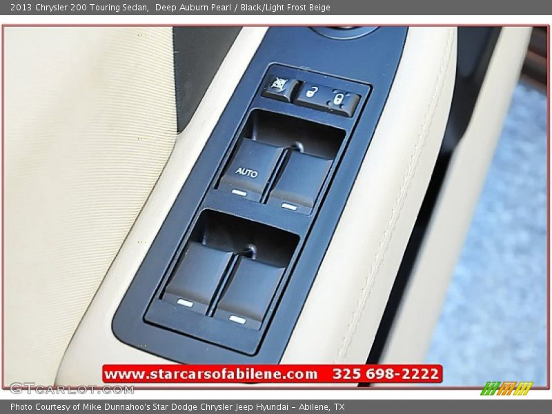 Deep Auburn Pearl / Black/Light Frost Beige 2013 Chrysler 200 Touring Sedan